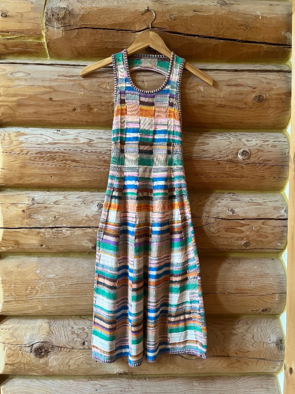 Daily Practice Multicolor Cotton Midi Sweater Dress XXS anthropologie